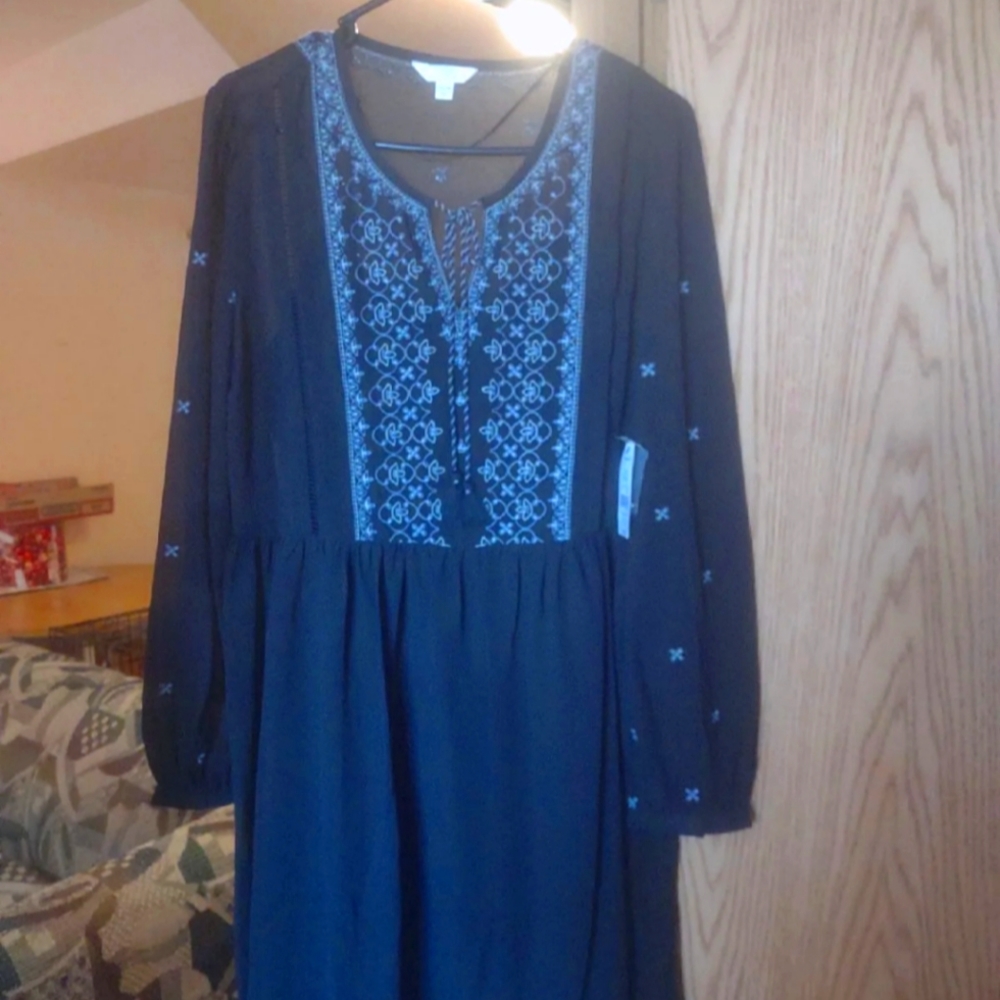 Time and Tru woven dress, NWT, size LG